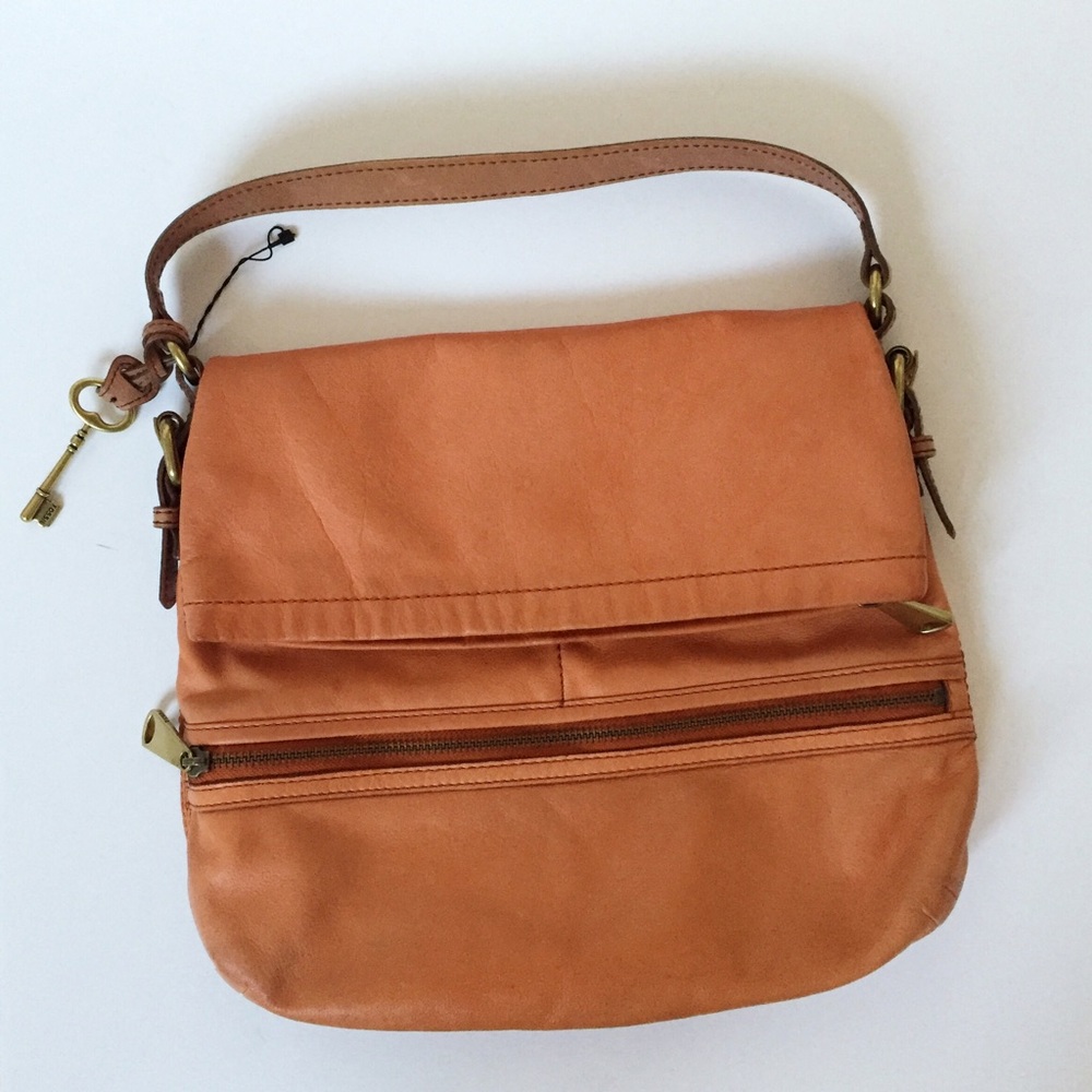 Fossil Leather Handbag with matching wallet